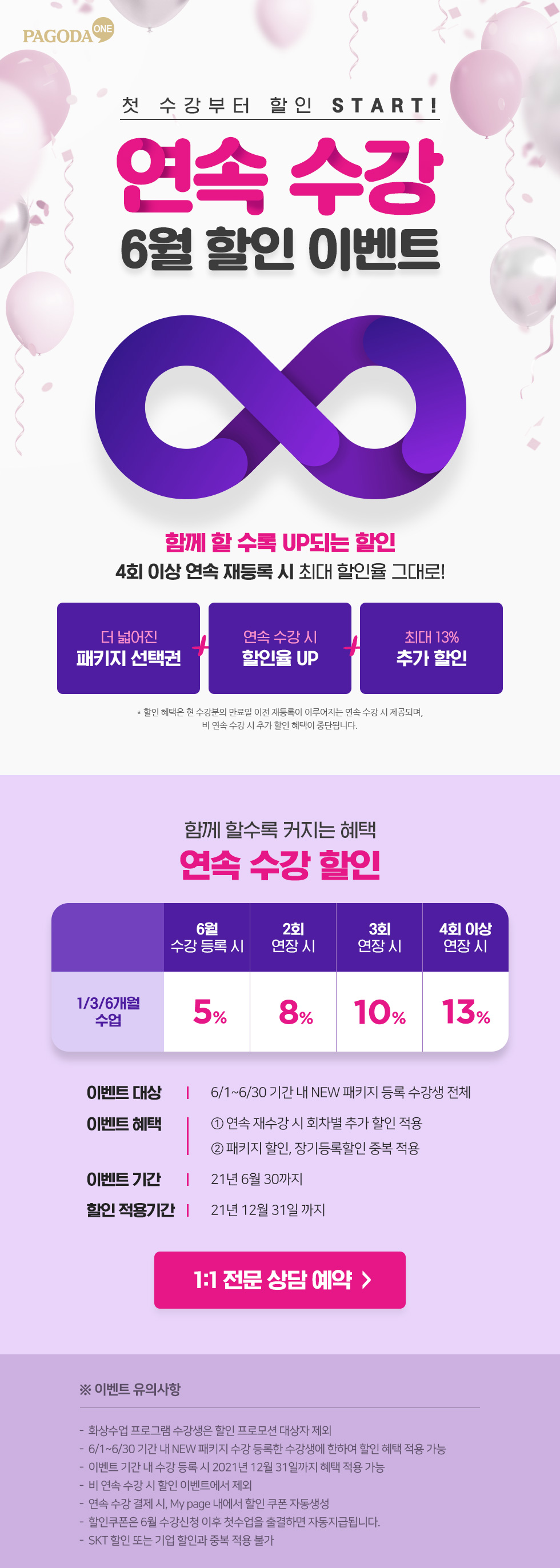 연속할인 이벤트